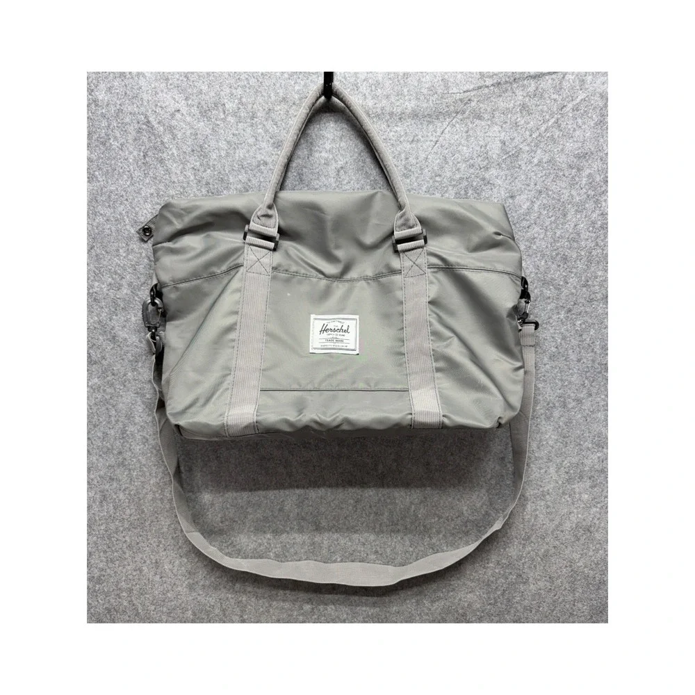 Herschel Supply Co Strand Duffle Bag Grey Nylon Weekend Travel Gym Carryall